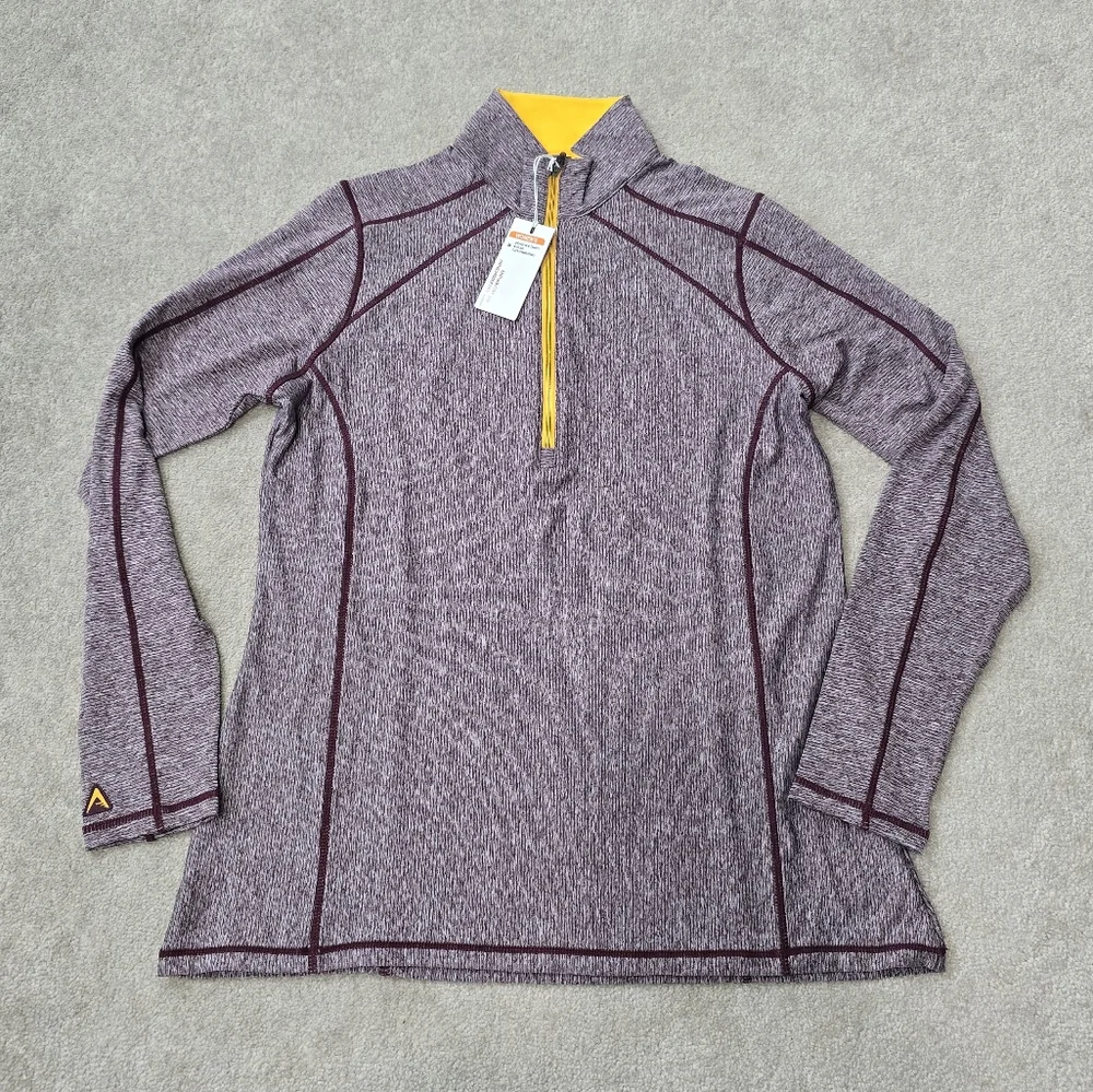 NWT Antigua Desert Dry Long Sleeve Maroon Pullover Women's Size Medium - Picture 1 of 4